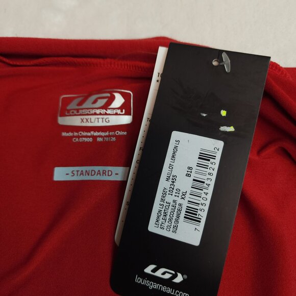Louis Garneau Lemmon Long Sleeve 2 Bike Cycling Zip Jersey (Men 2XL) - Picture 3 of 10